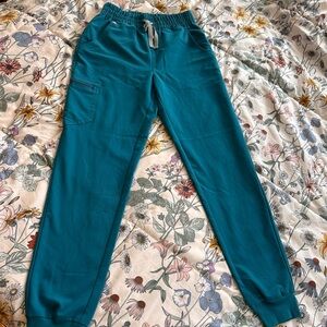 FIGS Teal Jogger Scrub Pants XS/T Tall Technical Collection